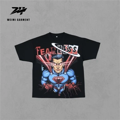 100% pamuk Streetwear šarene Dtg majice
